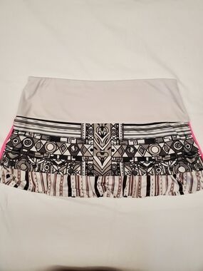 Lucky in Love Tennis Skort Skirt Size Large 12 Athletic Golf Pickleball Ruffle